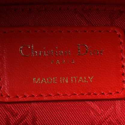 Lambskin Cannage Small My ABCDior Lady Dior Red