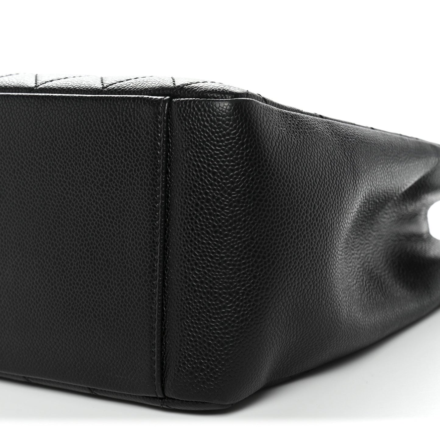 Caviar Quilted Grand Shopping Tote GST Black
