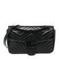 Calfskin Matelasse Monochrome Small GG Marmont Shoulder Bag Black