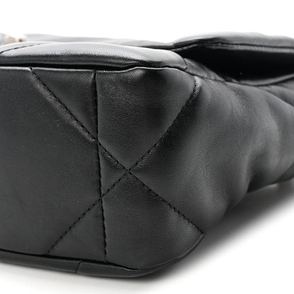 Lambskin Quilted Medium Chanel 19 Flap Black