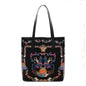 Canvas Underwater Medusa Tote Black Multicolor