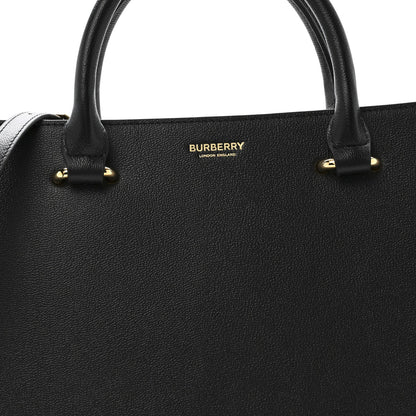 Calfskin Mega Check Small Banwell Tote Black