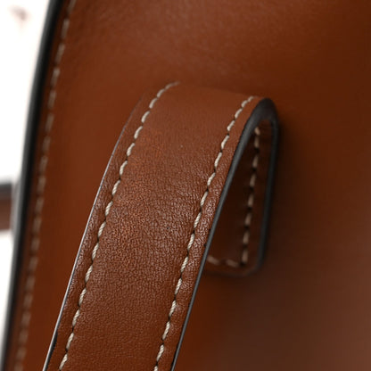 Smooth Calfskin Cuir Triomphe Folco Crossbody Bag Tan