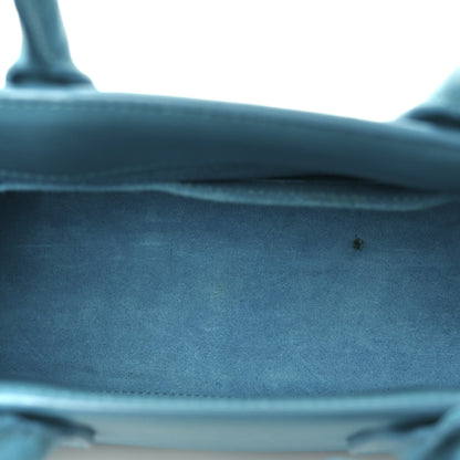 Calfskin Nano Sac De Jour Turquoise