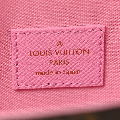 Monogram 2022 Christmas Animation Paris Pochette Felicie Chain Wallet Pink