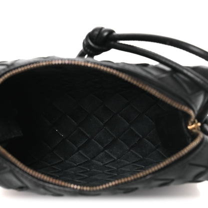 Nappa Intrecciato Mini Loop Camera Bag Black