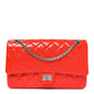 Distressed Patent Quilted 2.55 Reissue Flap Red