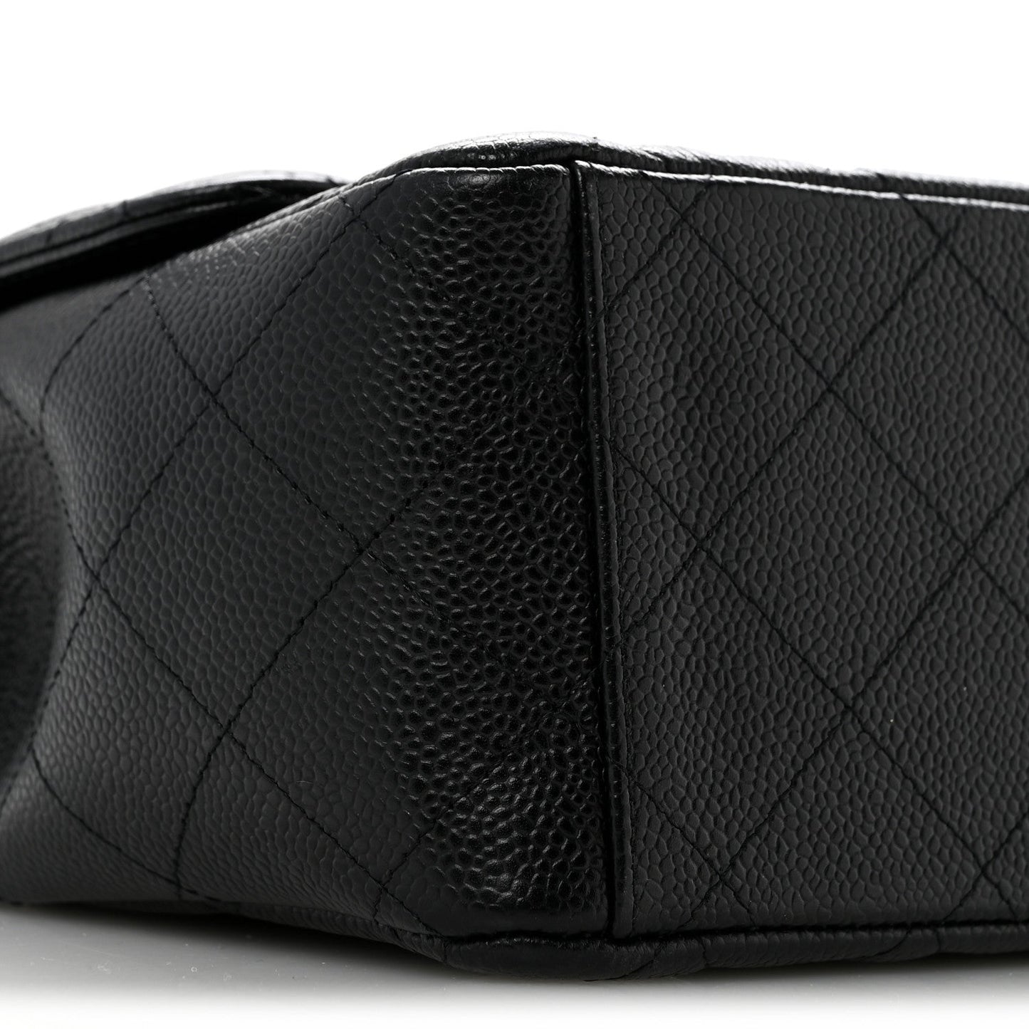 Caviar Quilted Maxi Double Flap Black