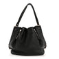 Grainy Calfskin House Check Medium Maidstone Black