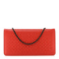 Nappa Intrecciato Continental Wallet on Chain Red