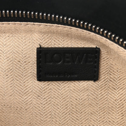 Grained Calfskin Large Puzzle Bag Black