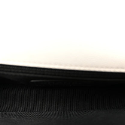 Caviar Quilted My Everything Small Flap White Black