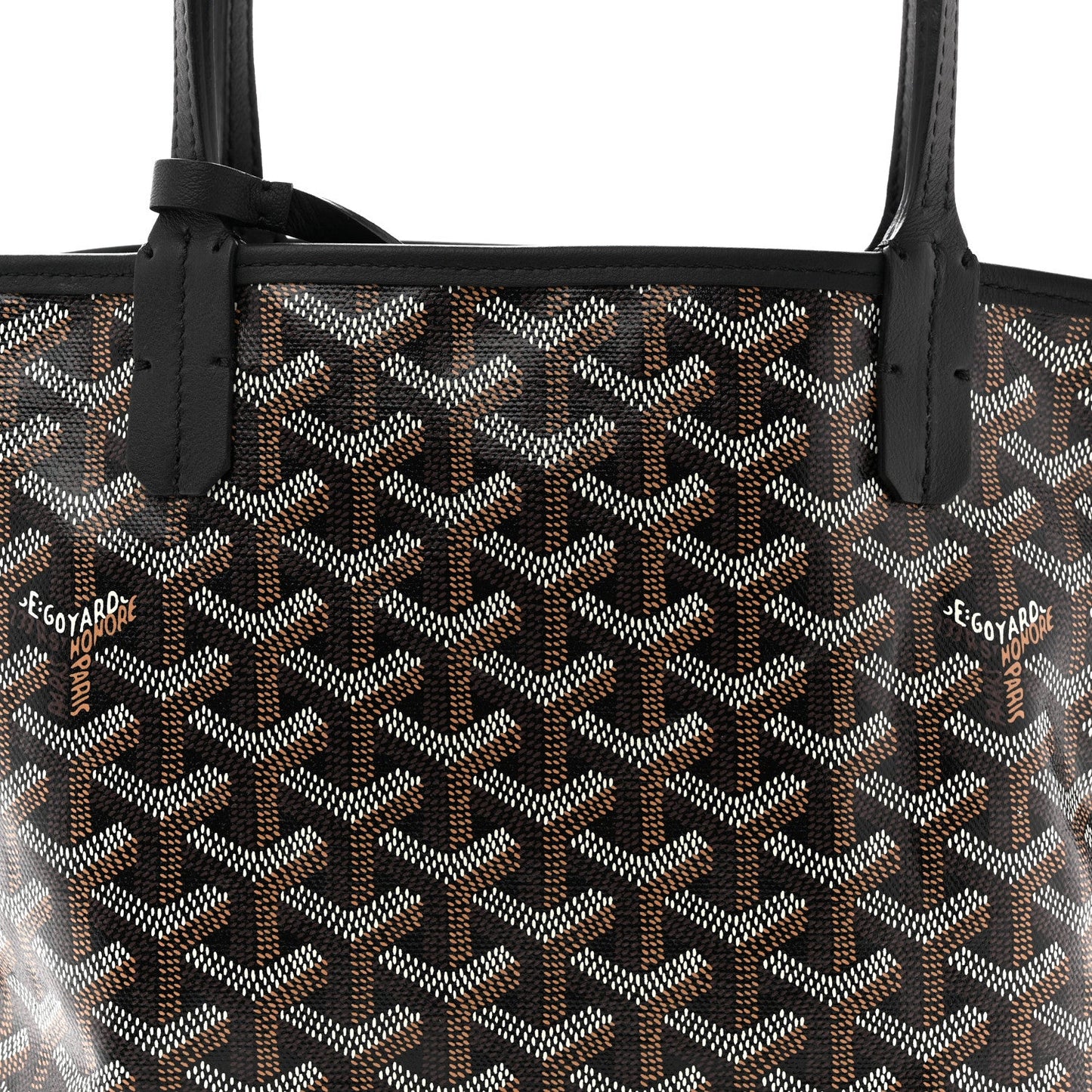 Goyardine Reversible Mini Anjou Black