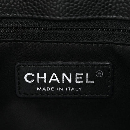 Caviar Quilted Grand Shopping Tote GST Black