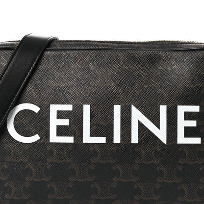 Triomphe Canvas Medium Messenger Bag Black