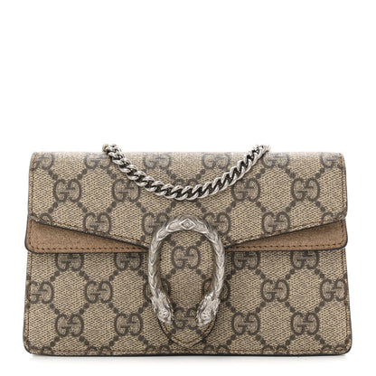 GG Supreme Monogram Super Mini Dionysus Shoulder Bag Taupe