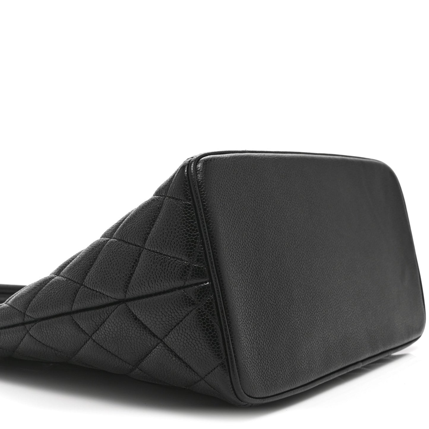 Caviar Quilted Medallion Tote Black
