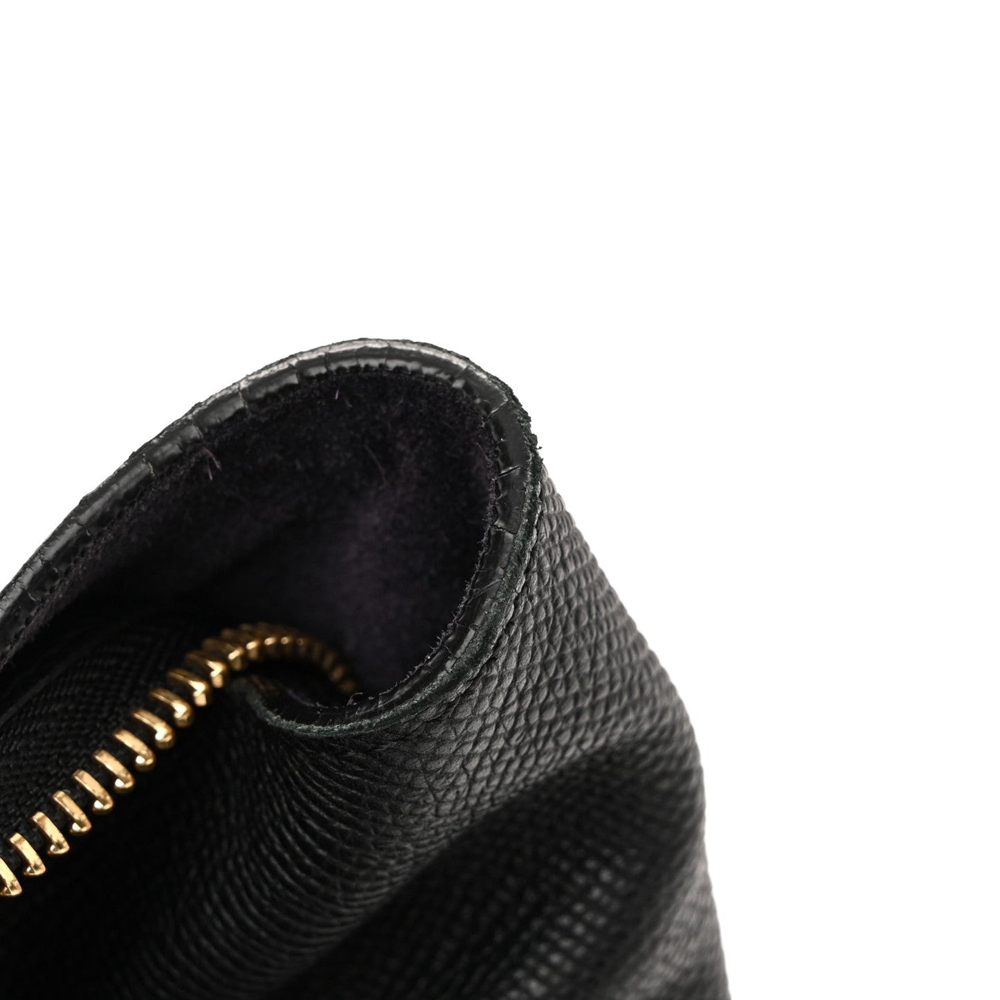 Grained Calfskin Mini Belt Bag Black