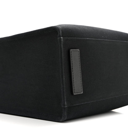 Canvas Calfskin La Medusa Small Tote Black