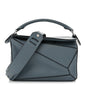 Calfskin Small Puzzle Bag Stone Blue