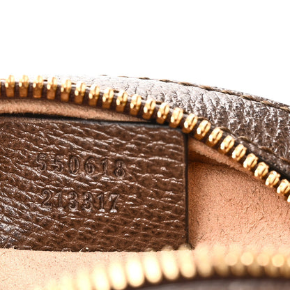 GG Supreme Monogram Web Mini Ophidia Round Shoulder Bag Brown
