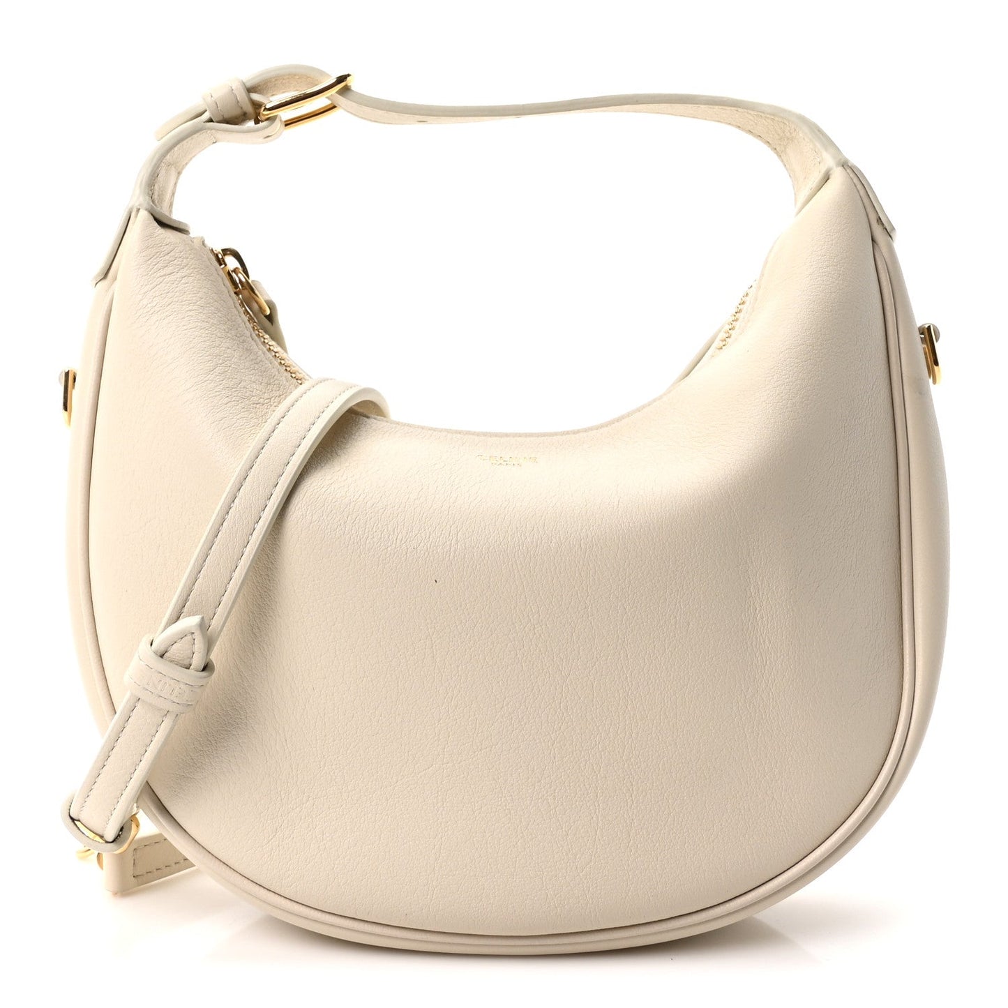 Supple Grained Calfskin Teen Lulu Shoulder Bag Rice