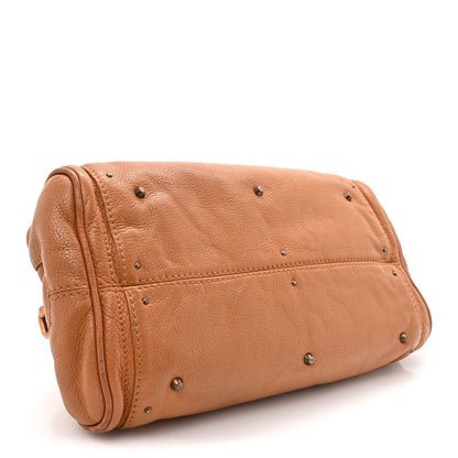 Calfskin Medium Paddington Satchel Tan