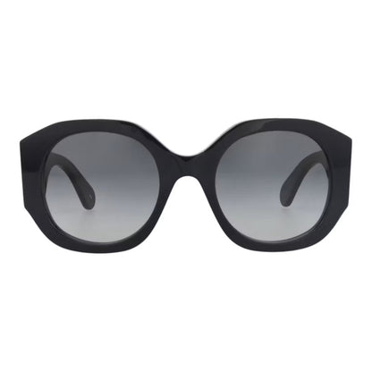 Chloe Sunglasses Square Full Rim, Blue Frame and Grey Gradient Lens CH0234S008