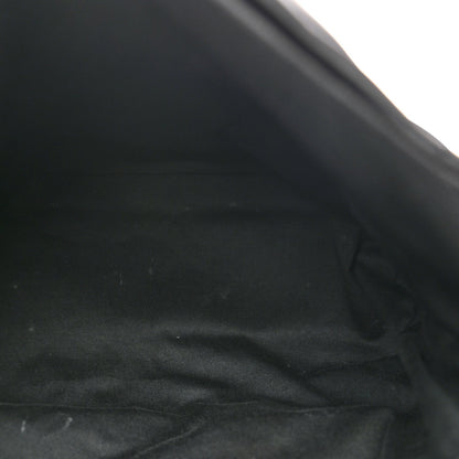 Lambskin Quilted Medium Loulou Puffer Monogram Chain Satchel Black