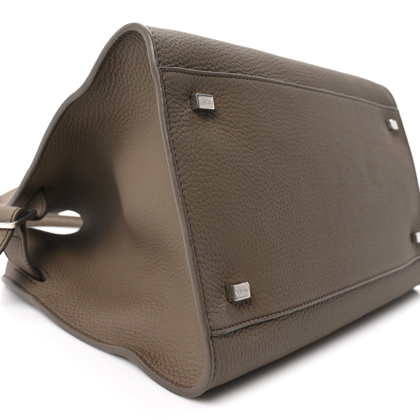 Matte Grained Calfskin Soft Margaux 12 Dark Taupe