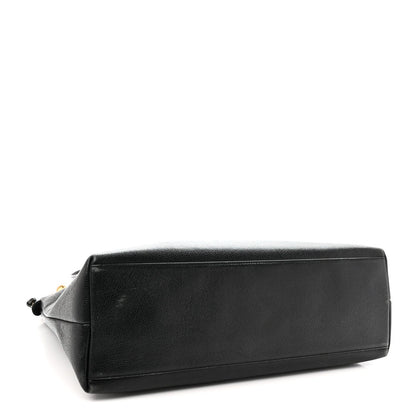 Caviar Large CC Shoulder Bag Black