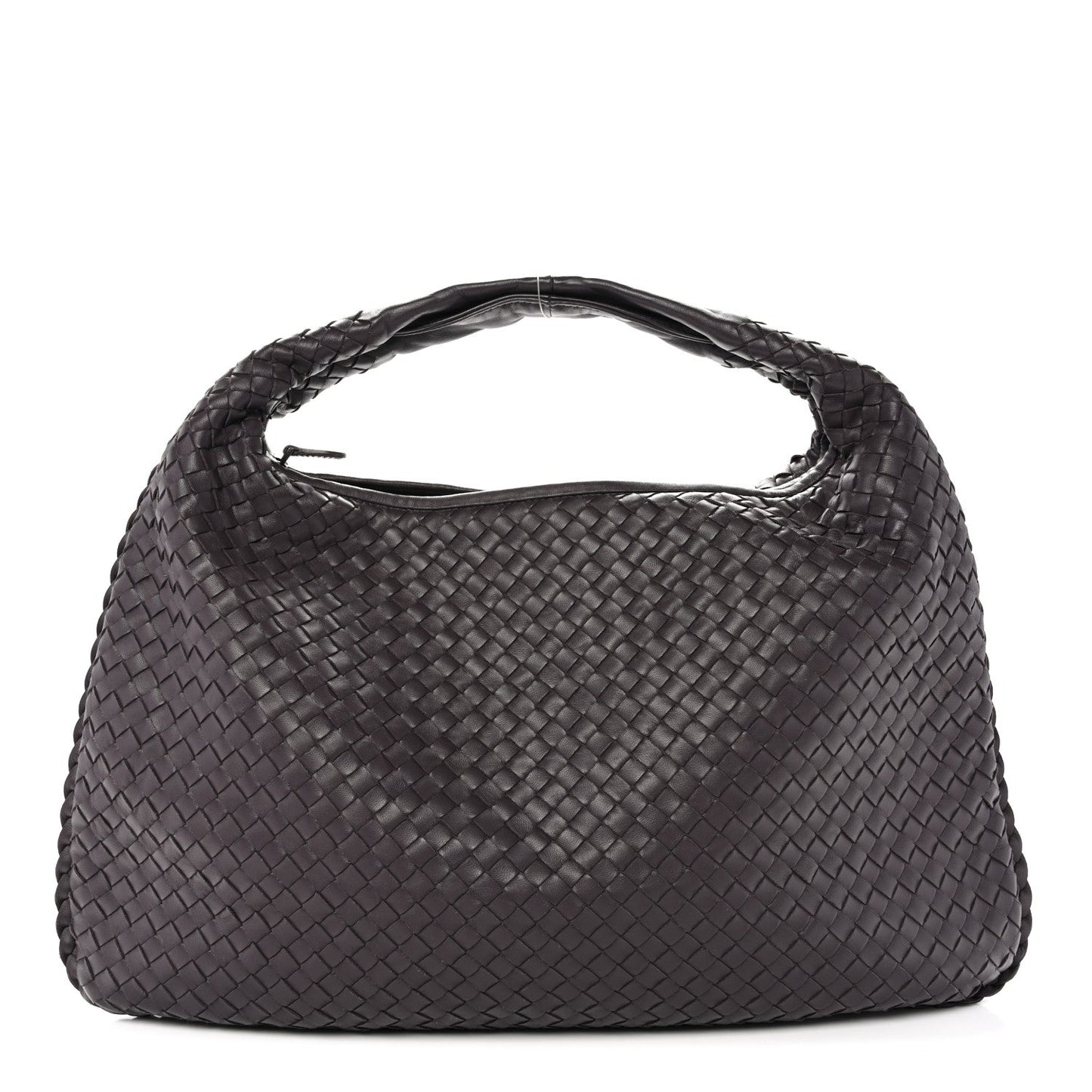 Nappa Intrecciato Large Veneta Hobo Ebano