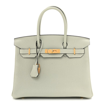 Togo Birkin 30 Gris Neve