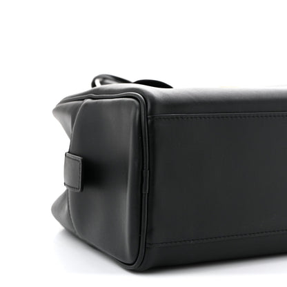 Calfskin Large Perfect Bowling Bag Black