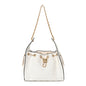 Braided Raffia Calfskin Quilted Small Chanel 25 Handbag White Black