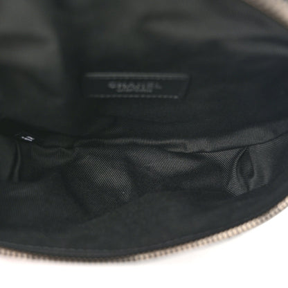 Calfskin Quilted Waist Belt Bag Black