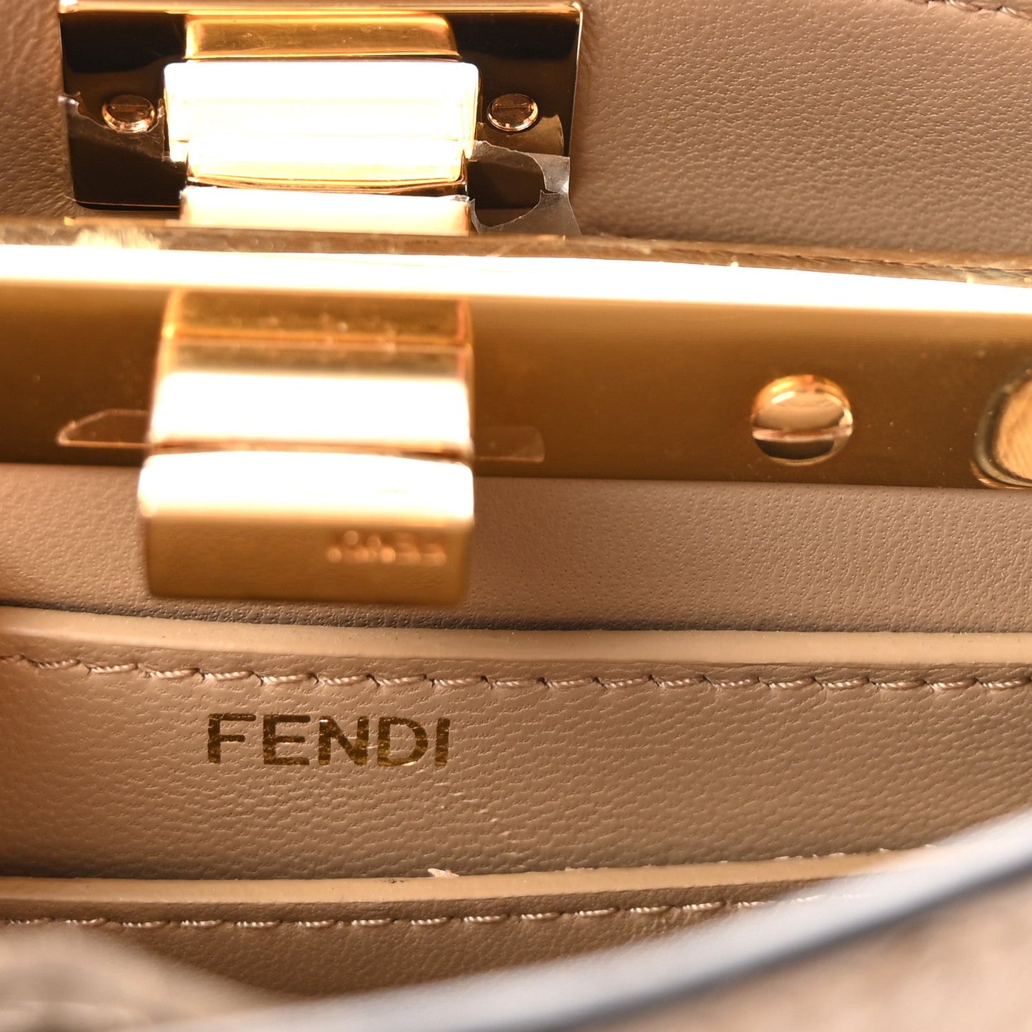 Ostrich Shiny Nappa Petite Peekaboo I SEE U Satchel Sasso