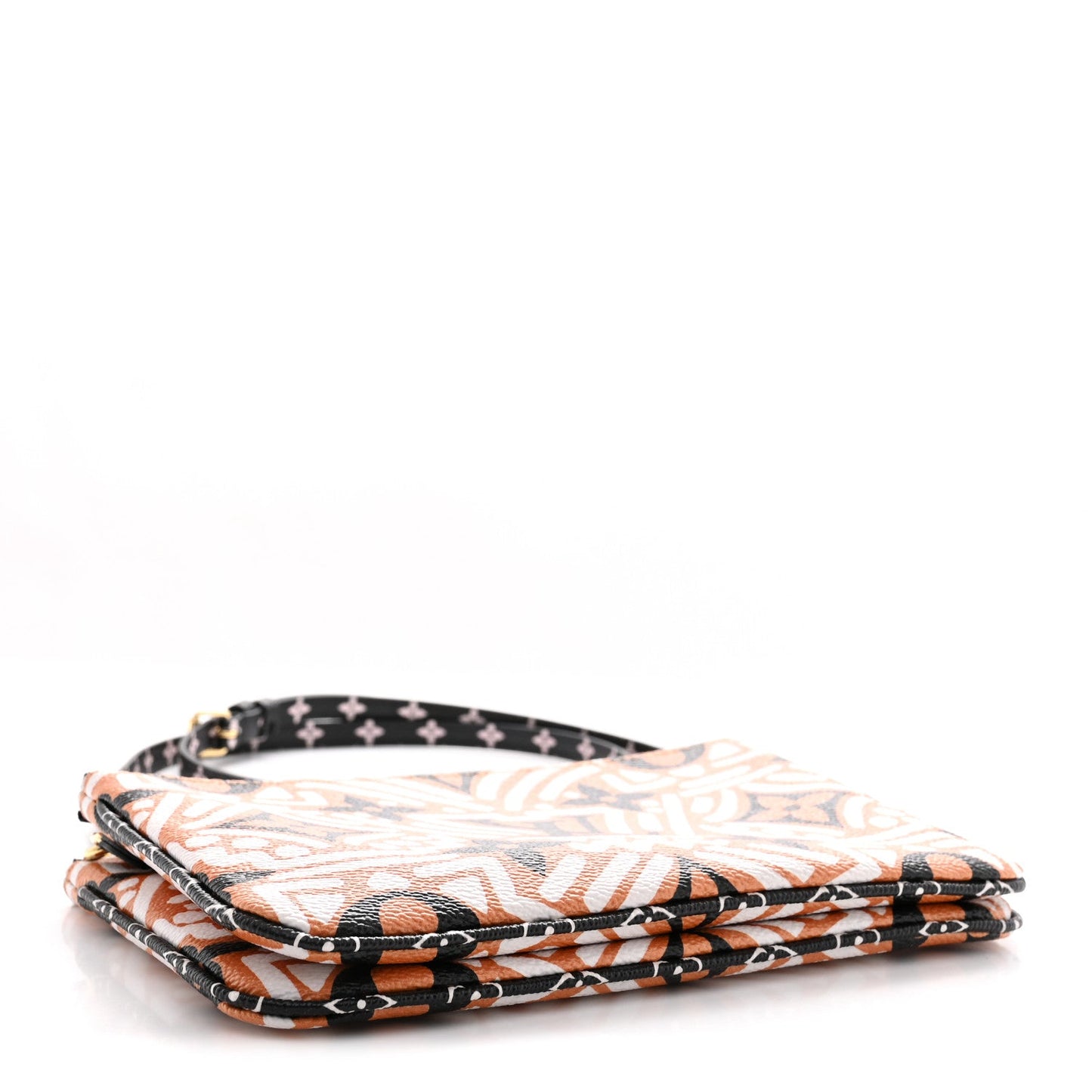 Monogram Giant Crafty Double Zip Pochette Creme Caramel