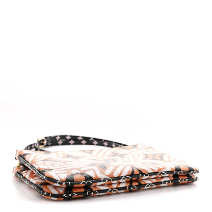 Monogram Giant Crafty Double Zip Pochette Creme Caramel