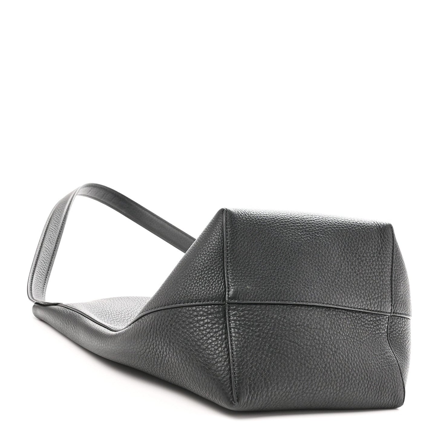 Grained Calfskin Medium N/S Park Tote Black