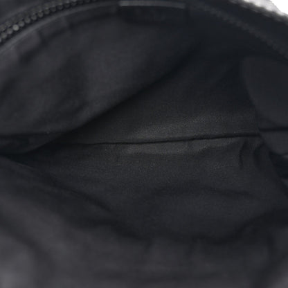 Nylon Monogram Small Flat Messenger Bag Black