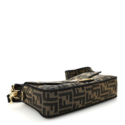 Fabric Jacquard FF 1974 Medium Baguette Tobacco Moro Black