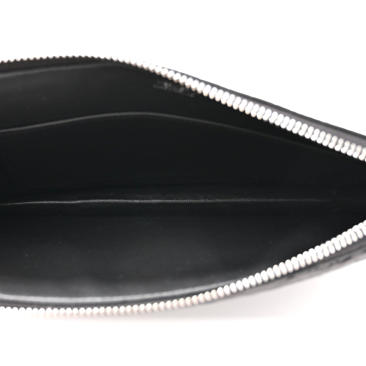 Shiny Porosus Crocodile Lisse Kelly Cadena Clutch Black