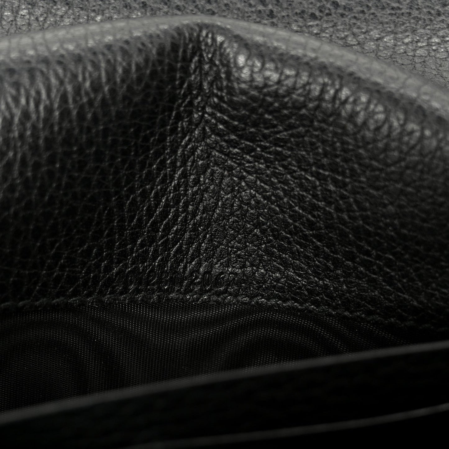 Calfskin Mini Dionysus Chain Wallet Black