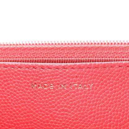 Caviar Quilted Wallet on Chain WOC Pink