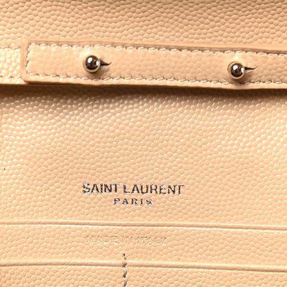 Grain De Poudre Matelasse Chevron Monogram Chain Wallet Nude Powder