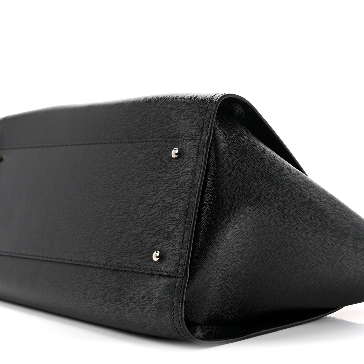 Caviar Medium Studded Deauville Tote Black