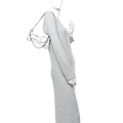 Nappa Vertical Matelasse Small Maxi Horsebit Chain Shoulder Bag Great White