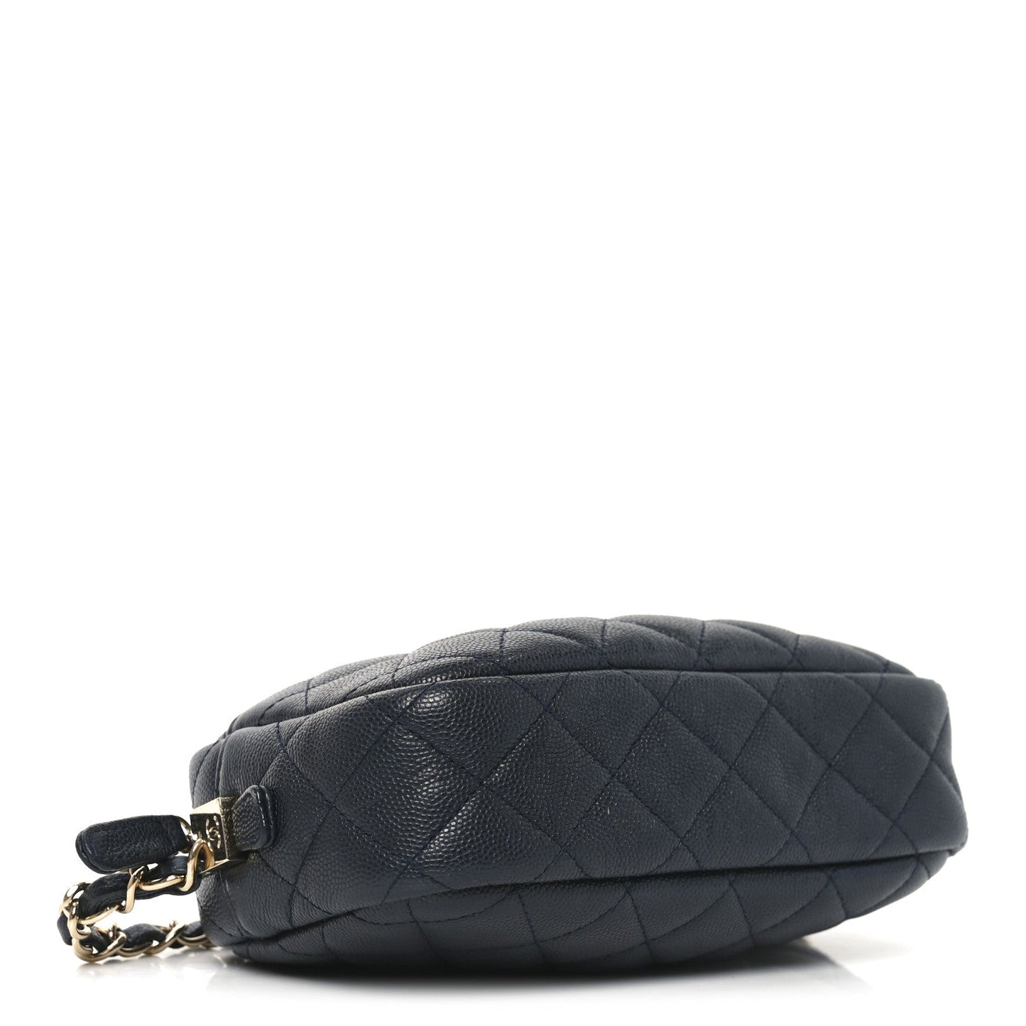 Caviar Quilted Camera Case Navy