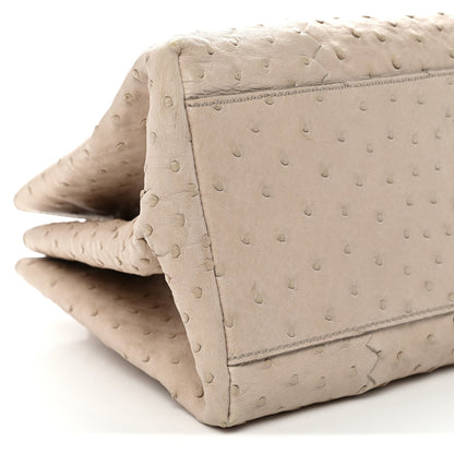 Ostrich Small Roma Tote Limestone